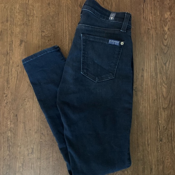 7 For All Mankind High Waist Ankle Gwenevere Size 26 - Picture 3 of 4